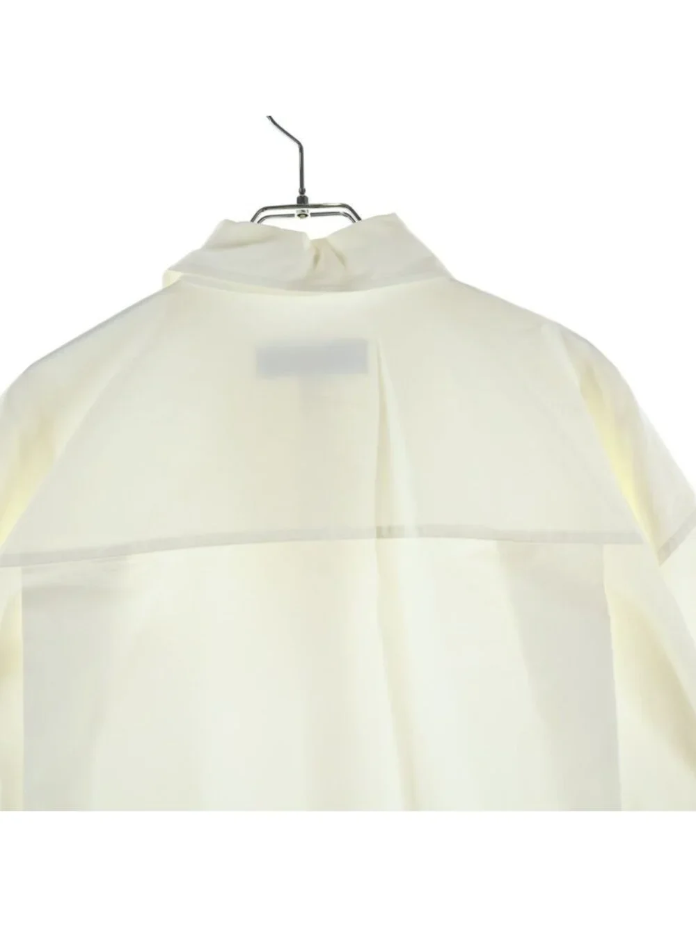 Balenciaga Scarf Color Cotton Long Sleeve Shirt White